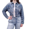 RAG & BONE MEL CROPPED MIRAMAR TRUCKER JACKET - SIZE S