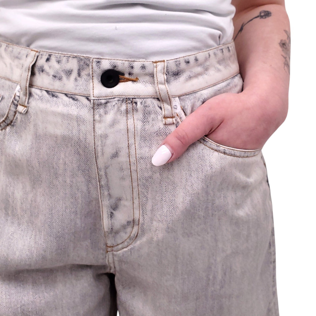 RAG & BONE LIGHT GREY MIRAMAR SHORTS - SIZE 27