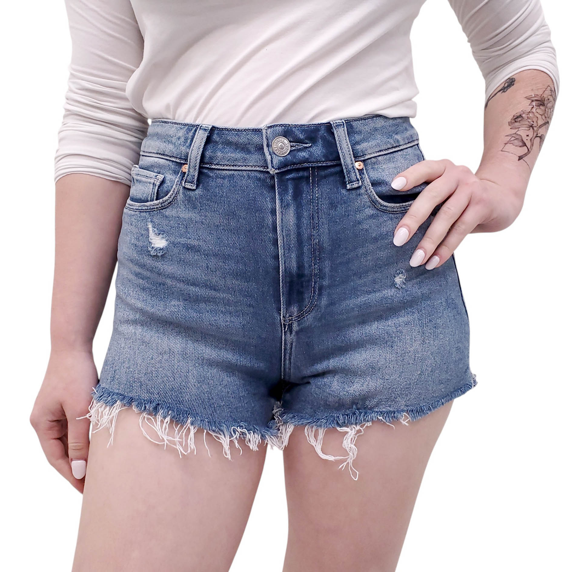PAIGE DENIM SHORTS - SIZE 25