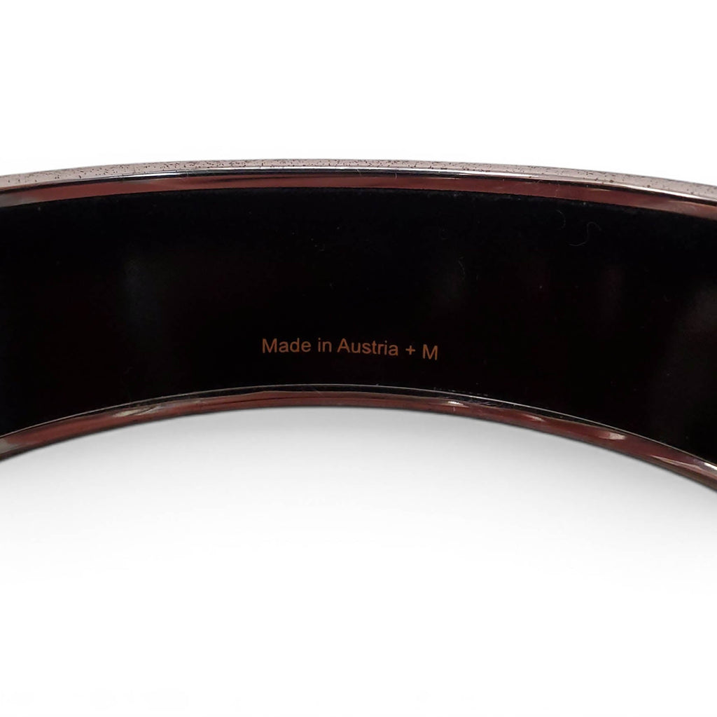 HERMÈS LARGE PATTERNED BANGLE - SIZE 70