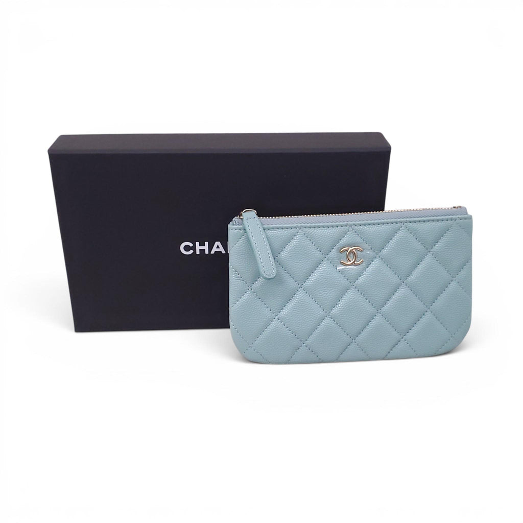 CHANEL BLUE MINI POUCH