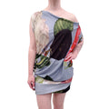VIVIENNE WESTWOOD ASYMMETRICAL PATTERNED DRESS - SIZE M