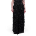 VINTAGE BLACK SEQUIN SKIRT - SIZE S