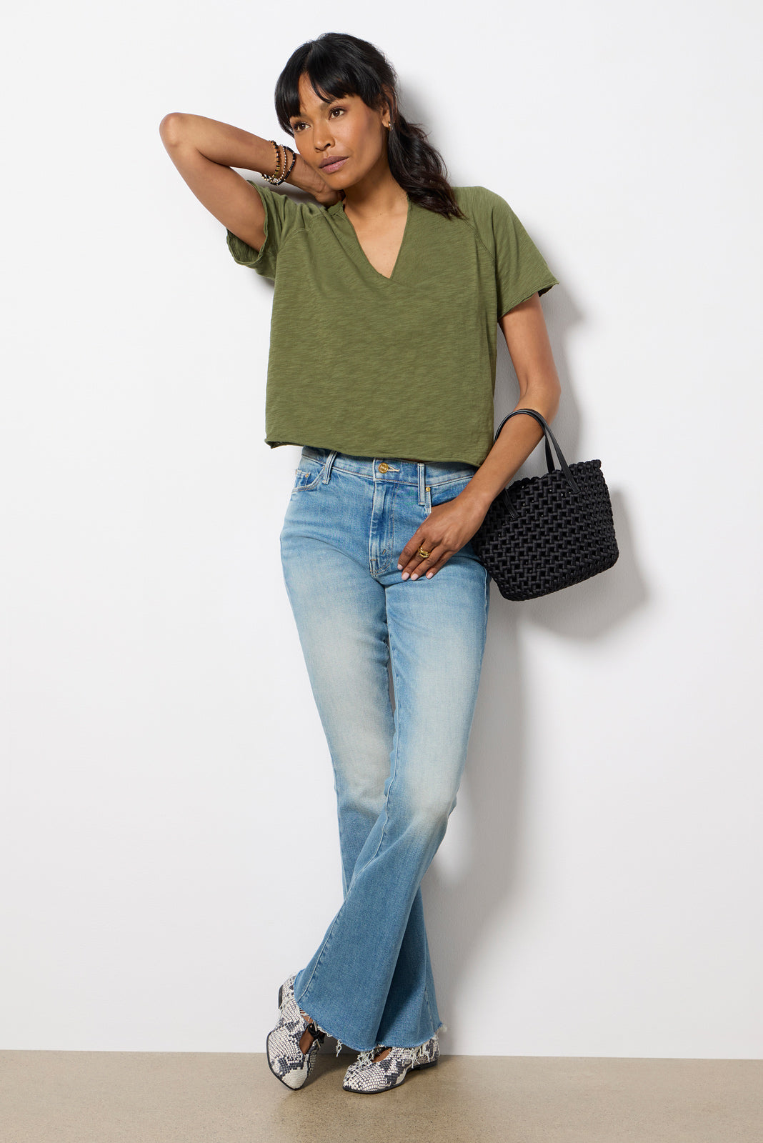 Women's Split Neck T-Shirt