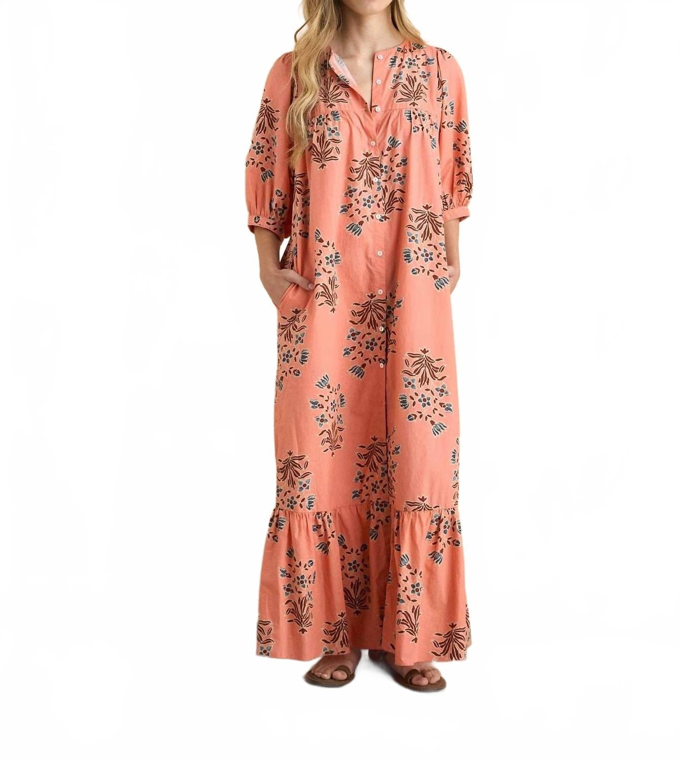 Sofia Dress In Coral