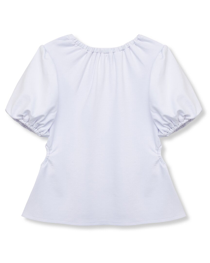 Habitual Puff Sleeve Cutout Top