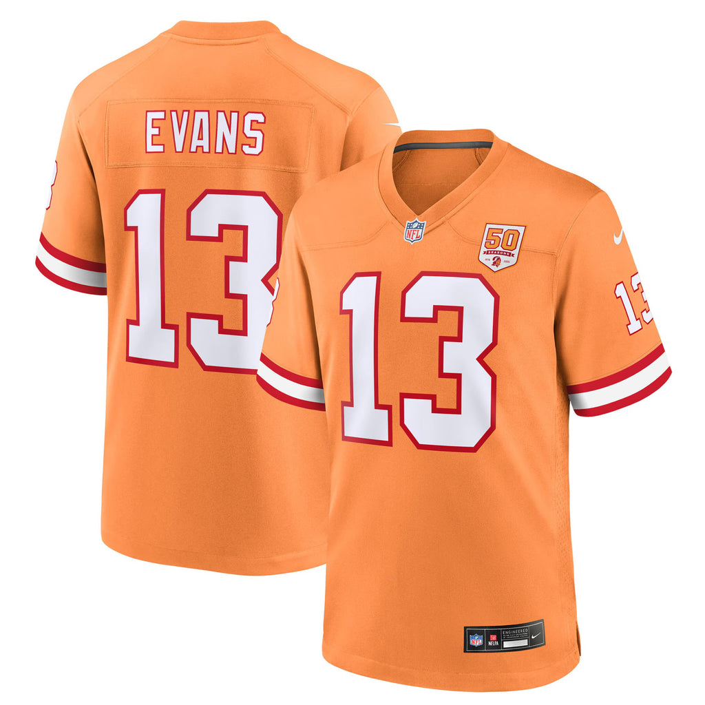 Tampa Bay Buccaneers Mike Evans Creamsicle 50th Season Game Jersey