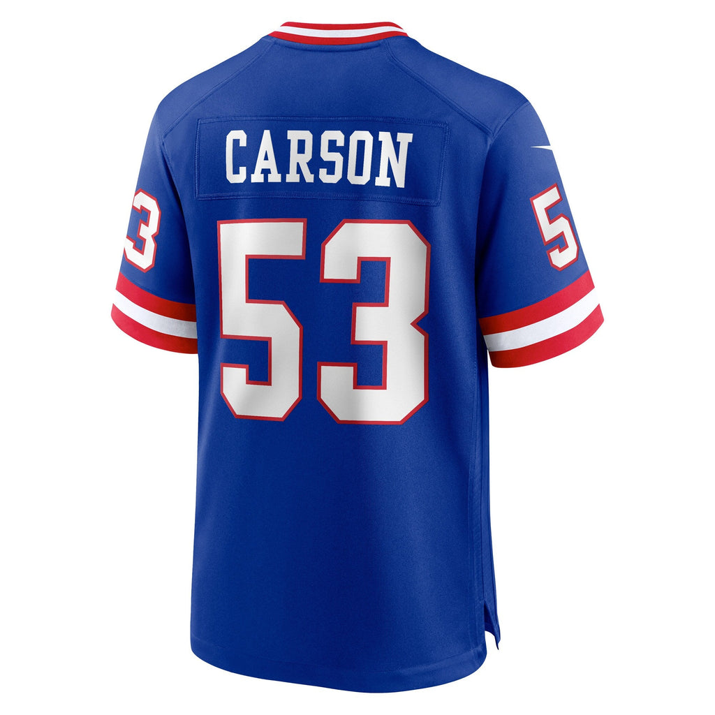 New York Giants Harry Carson Royal Retired Player Alternate Game Jersey