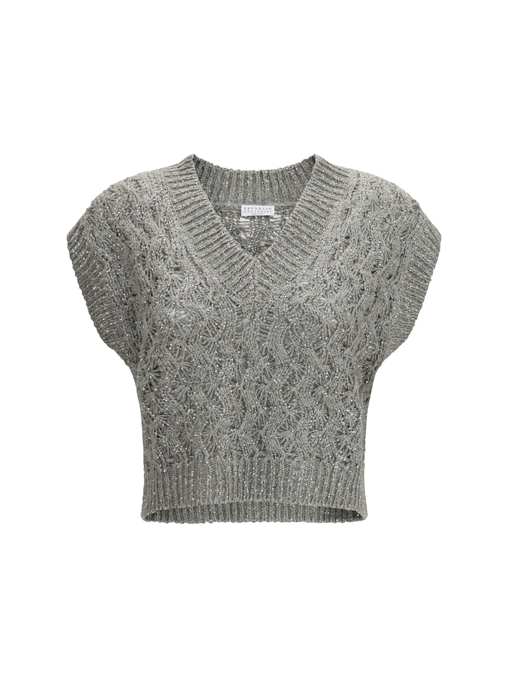 Brunello Cucinelli Women Silk Blend Sequined Vest