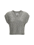 Brunello Cucinelli Women Silk Blend Sequined Vest
