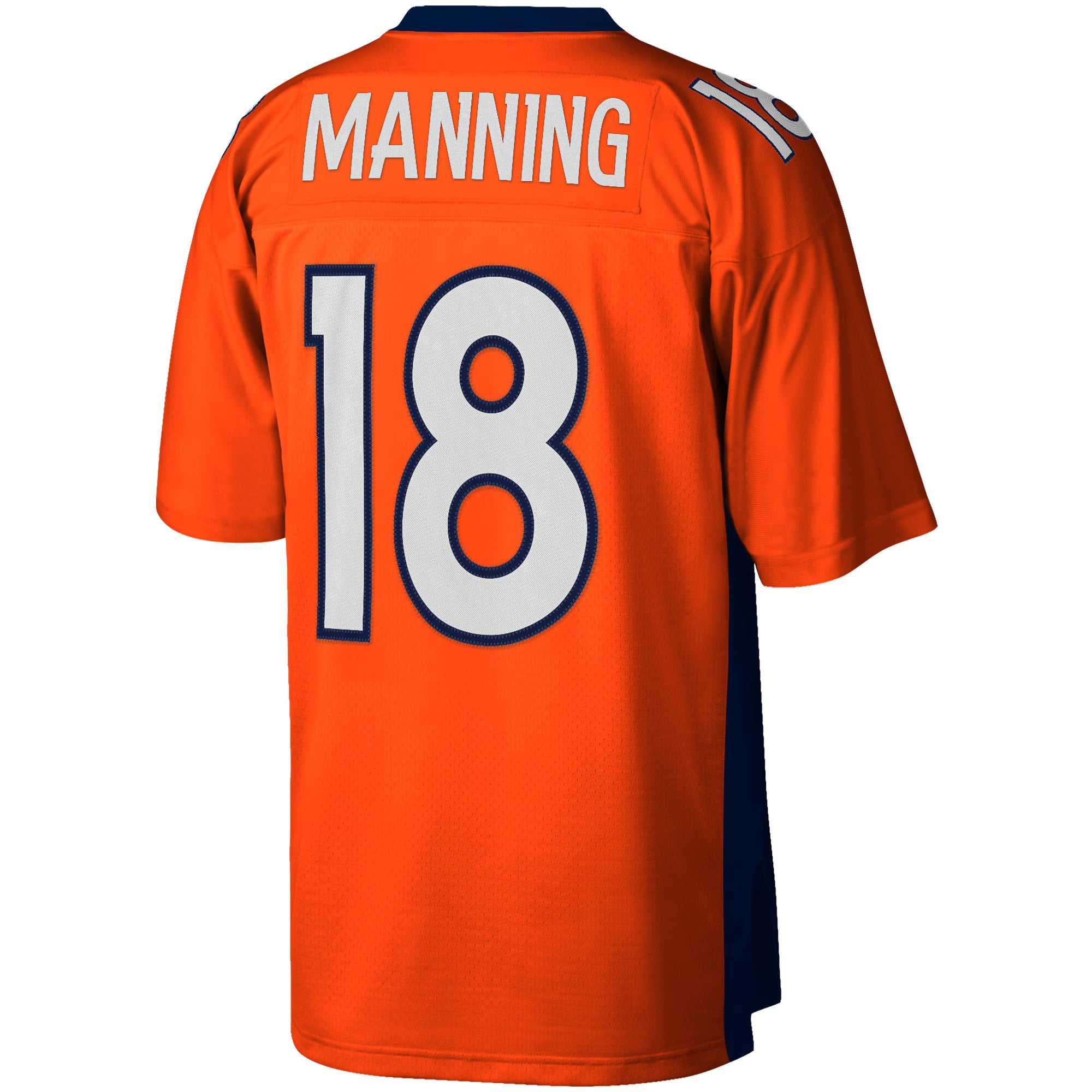 Denver Broncos Peyton Manning Mitchell & Ness Orange Big & Tall 2015 Retired Player Replica Jersey