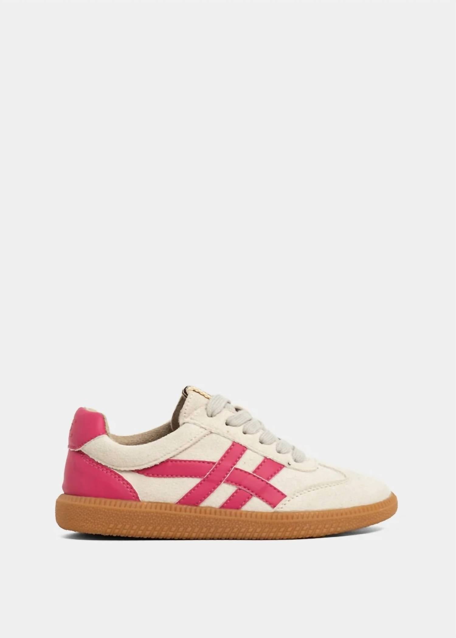 Kids Sasha Mini Sneakers In Stone