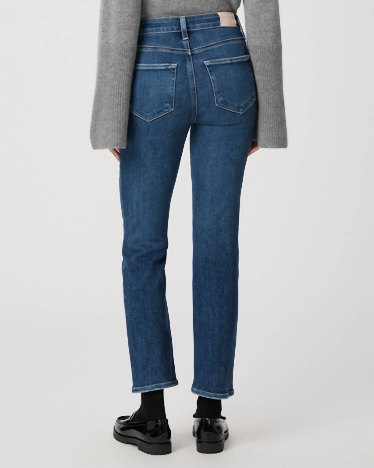 Cindy Clean Hem High Rise Jeans In Arpeggio