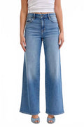 Nori High Rise Wide Leg Jeans In Medium Blue