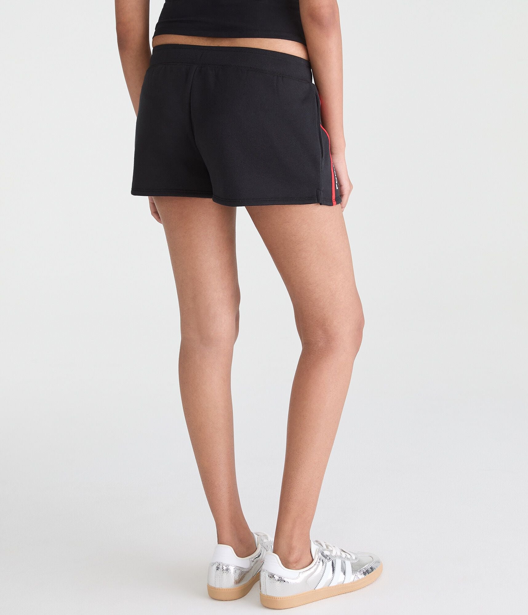 Aeropostale Formula 1 Racing Low-Rise Fleece Shorts