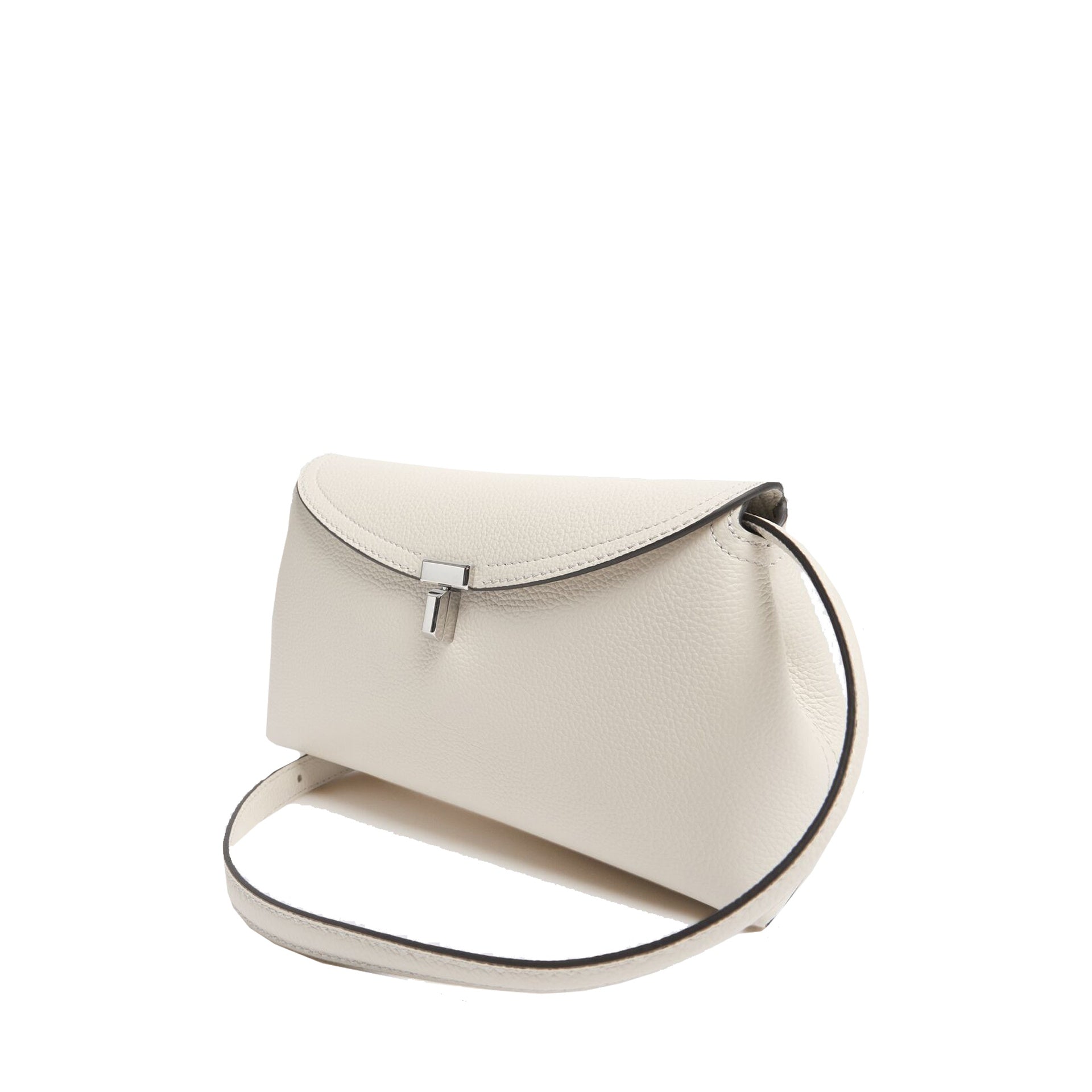Toteme T-Lock Leather Clutch Bag Women