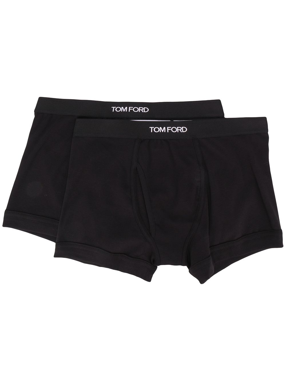 Tom Ford Men Set Of 2 Logo-Waistband Cotton Boxer Briefs