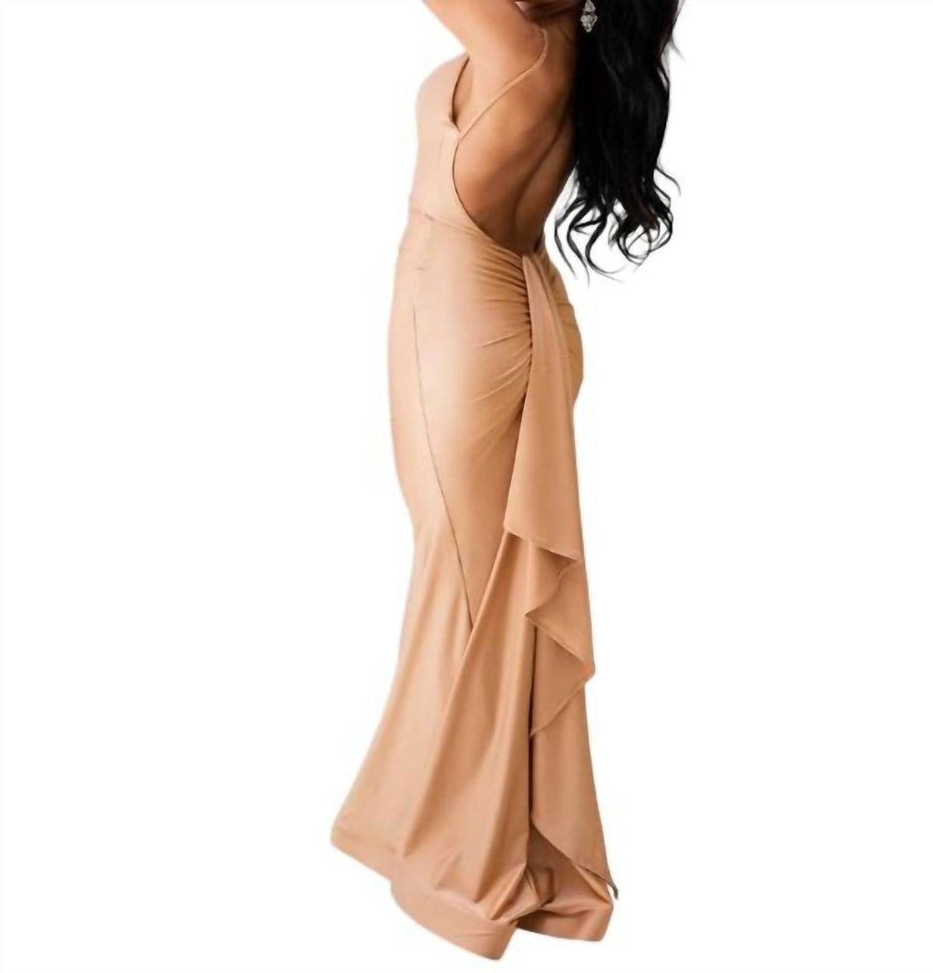 Fitted Prom Dress In Cardinal