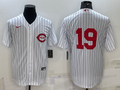 Men's Cincinnati Reds Joey Votto #19 White 2022 MLB at Field of Dreams Game Authentic Player Jersey1