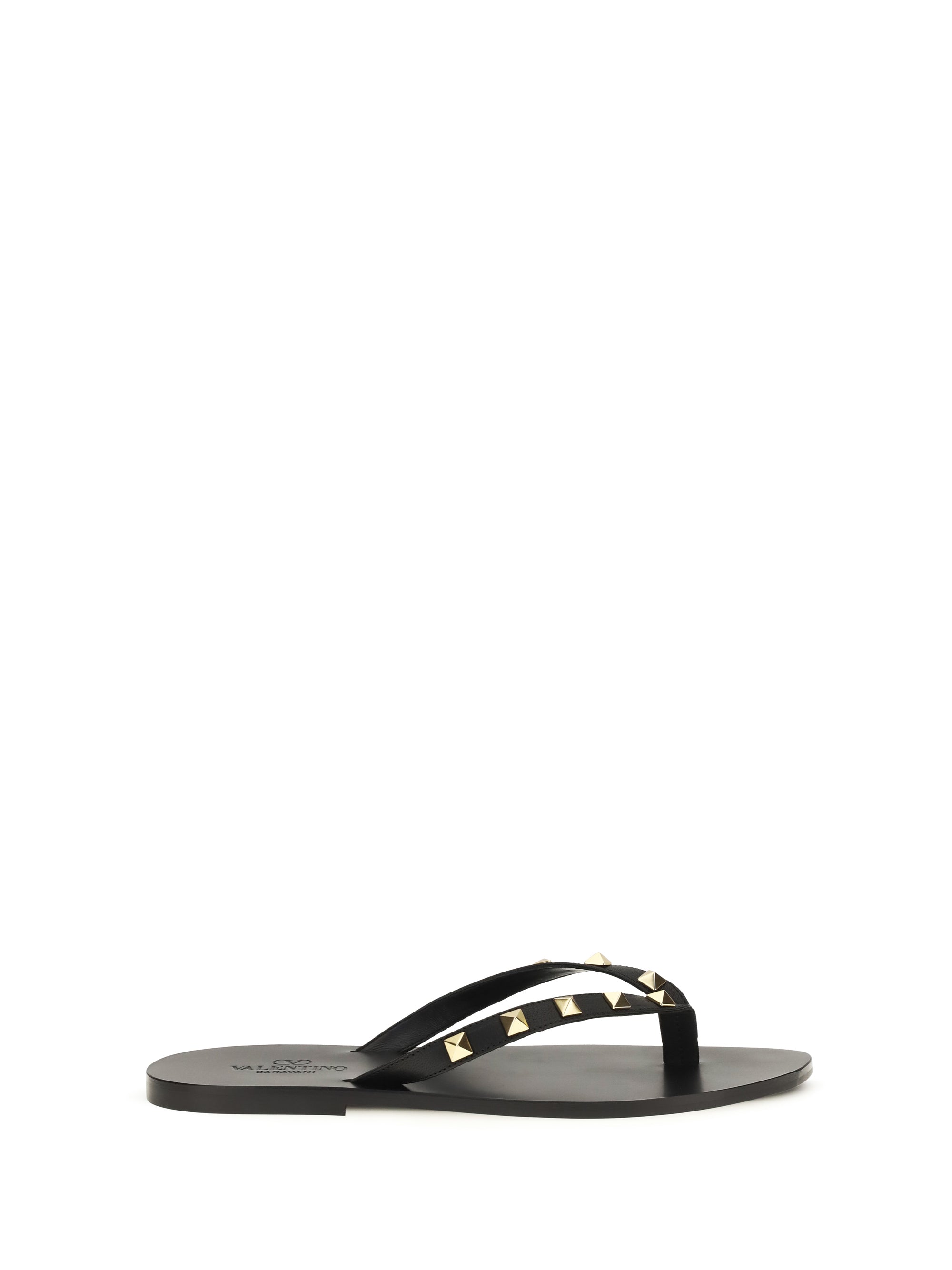 Valentino Garavani Men Rockstud Thong Sandals