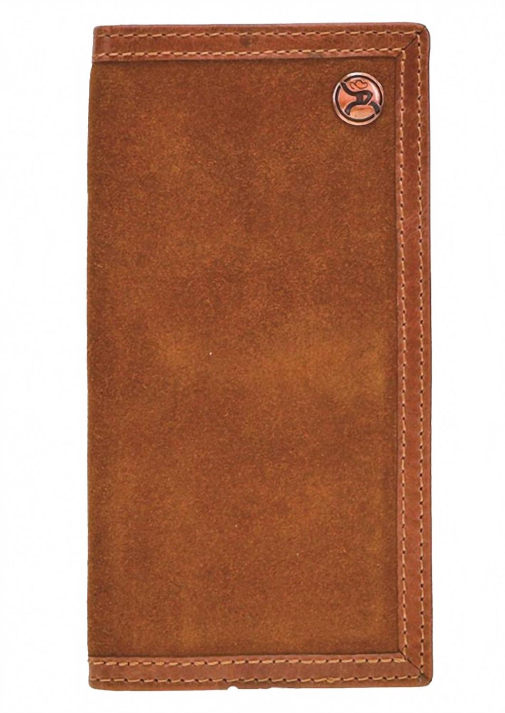 Roughy Leather Rodeo Wallet In Tan/brown