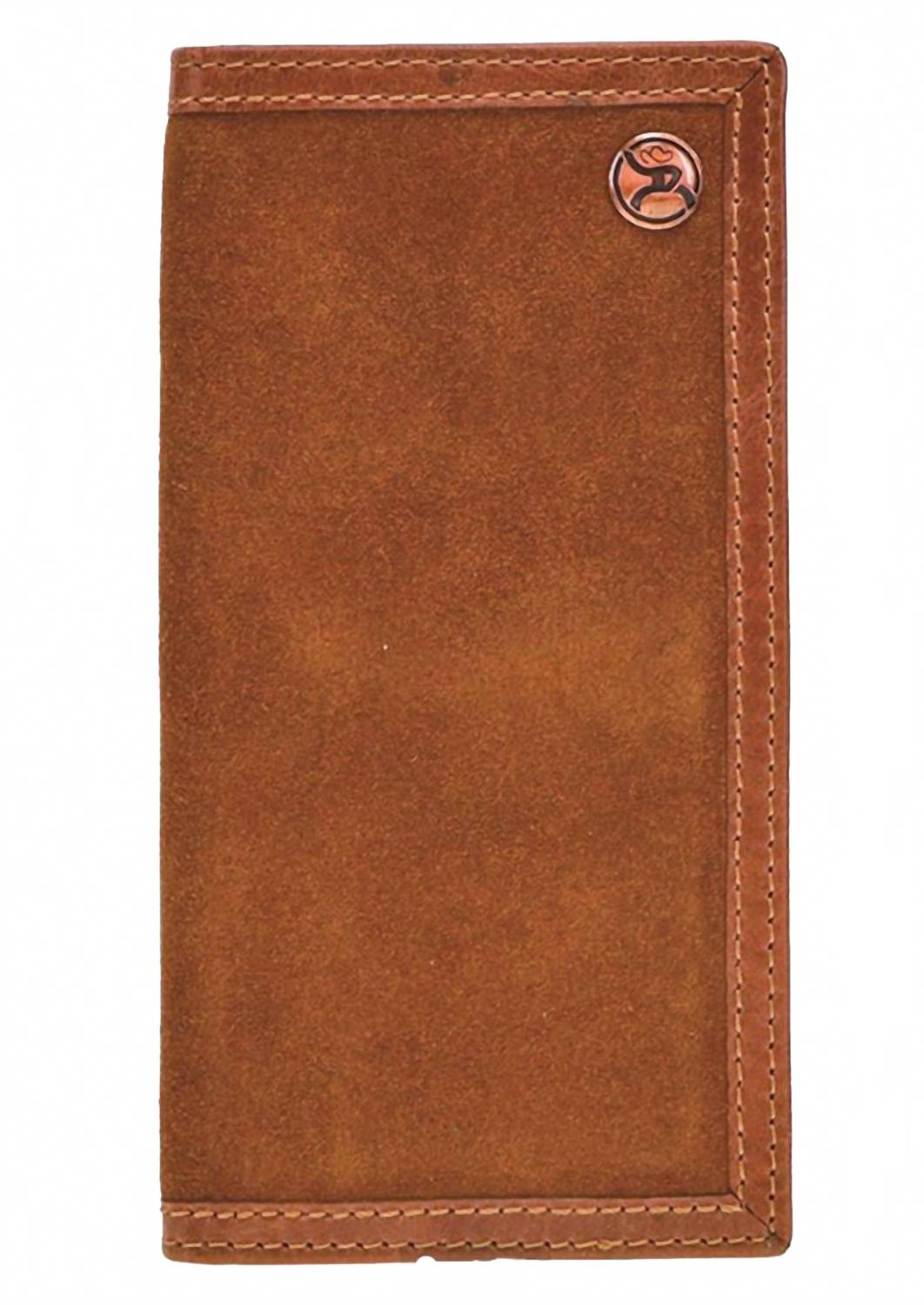 Roughy Leather Rodeo Wallet In Tan/brown