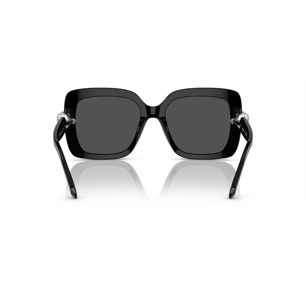 0Sk6001 Oversized Square Frame Sunglasses with Crystal Embellishment