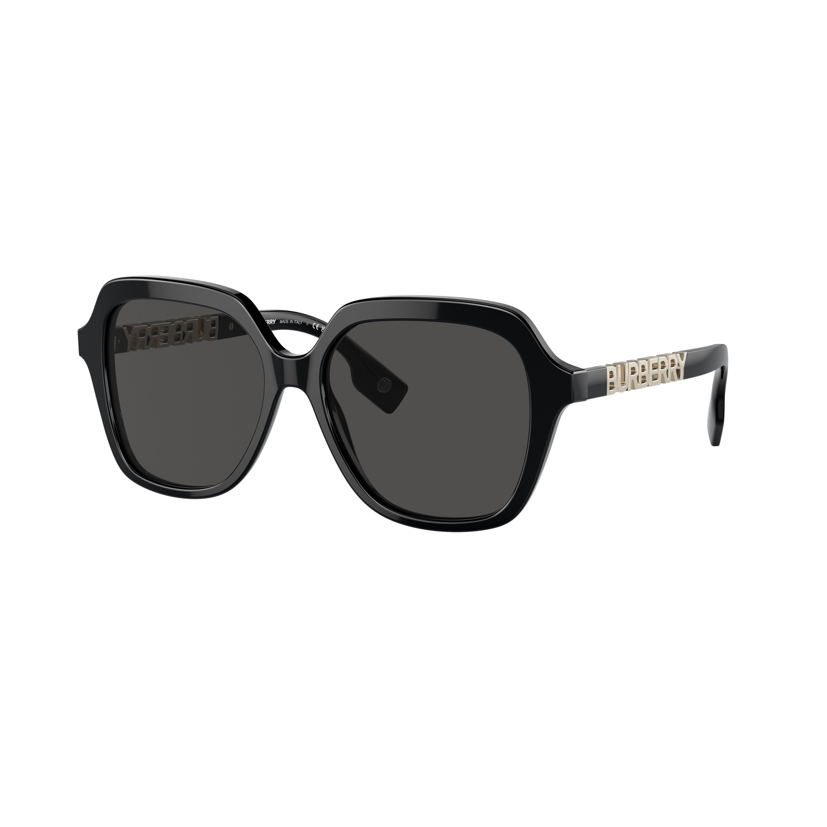 Oversized Square Frame Sunglasses With Metallic Logo Detail