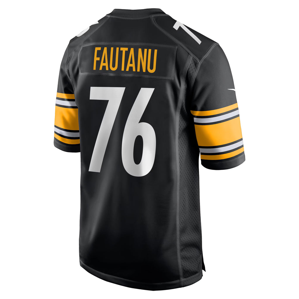 Pittsburgh Steelers Troy Fautanu Black Player Game Jersey