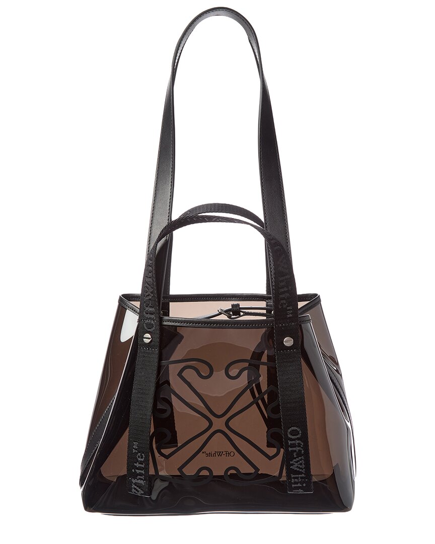 Off-White East West Small Vinyl & Leather Tote