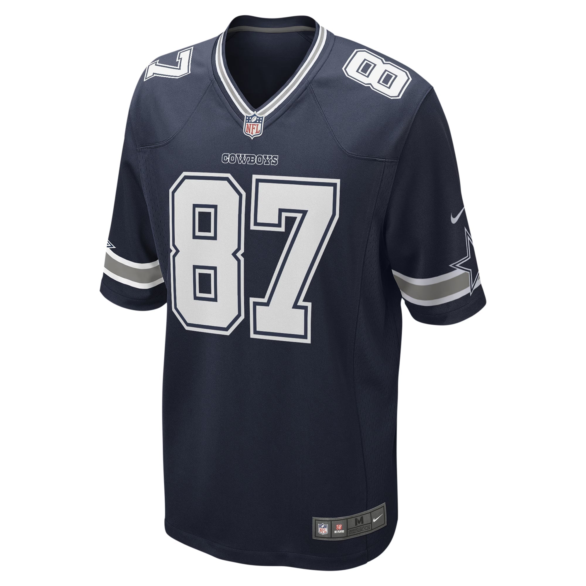 Dallas Cowboys Jake Ferguson Navy Team Game Jersey