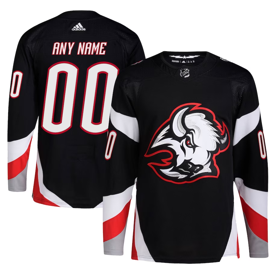 Men's Buffalo Sabres Black Alternate Authentic Custom jersey