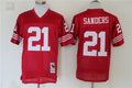 Men's San Francisco 49ers Deion Sanders Mitchell & Ness Scarlet Legacy Replica Player Jersey1
