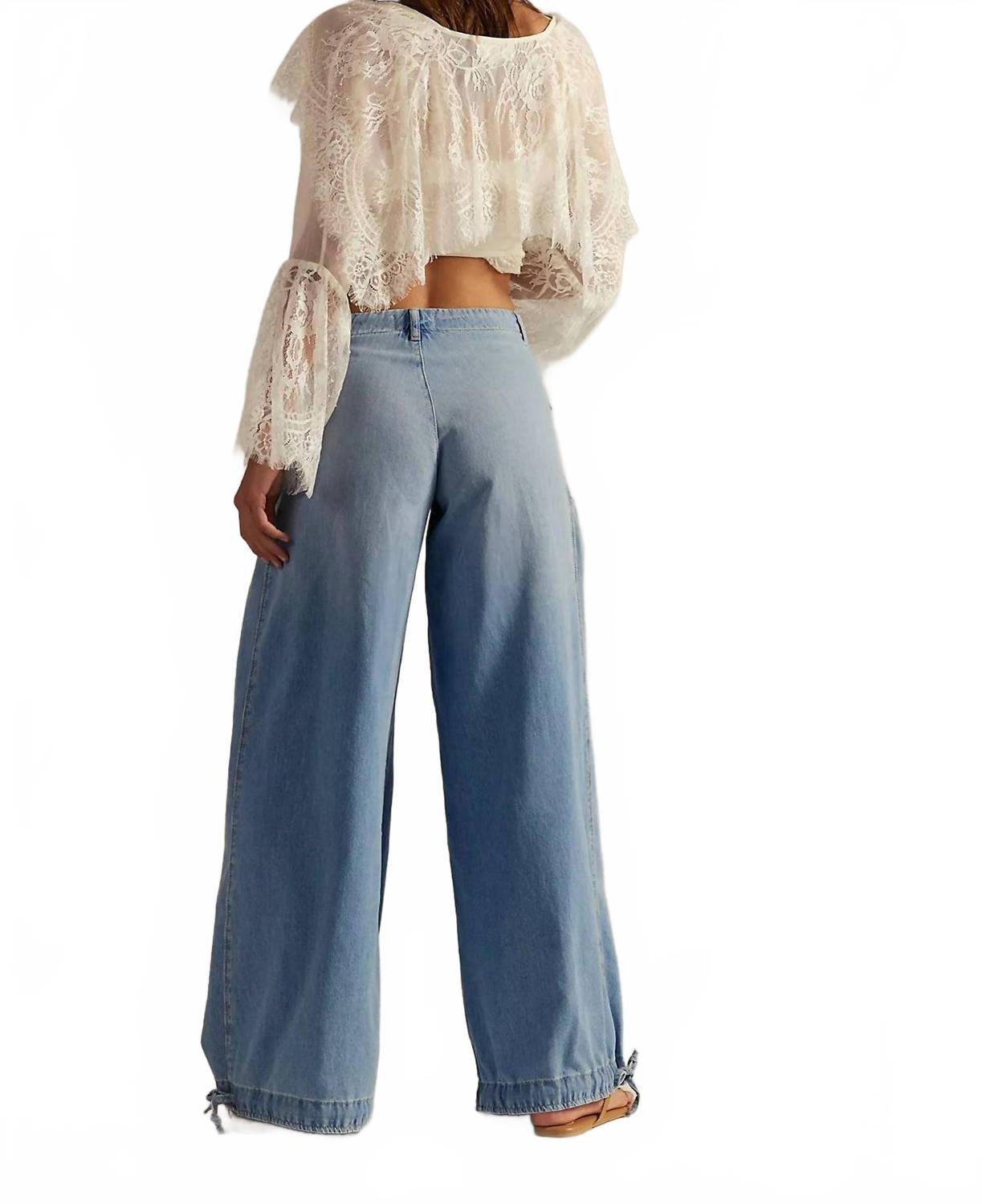 Lotus Balloon Jeans In Bijou Blue