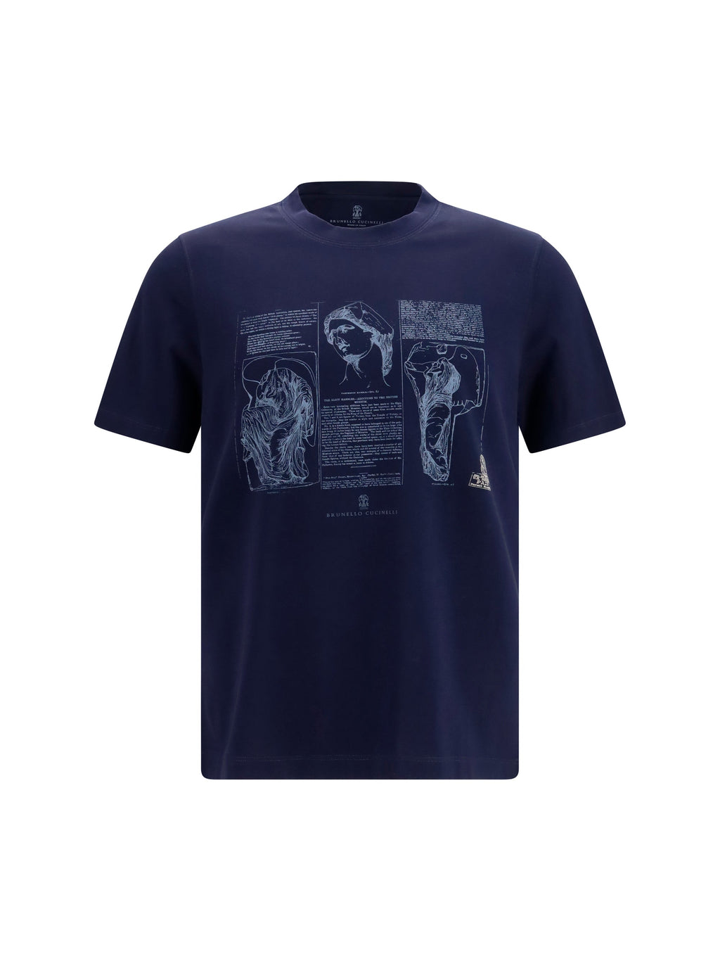 Brunello Cucinelli Men Cotton Printed T-Shirt