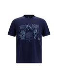 Brunello Cucinelli Men Cotton Printed T-Shirt