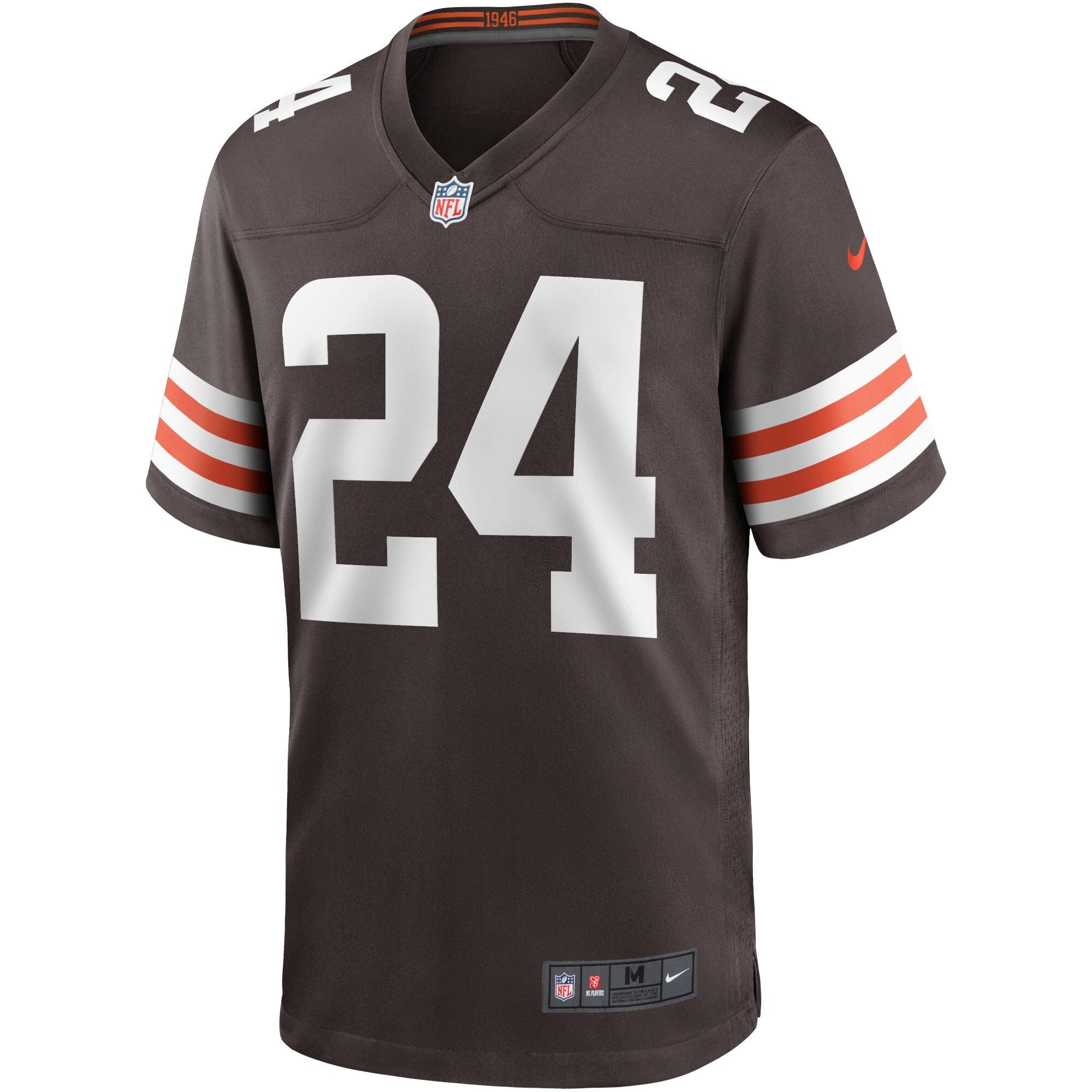 Cleveland Browns Nick Chubb Brown Game Player Jersey