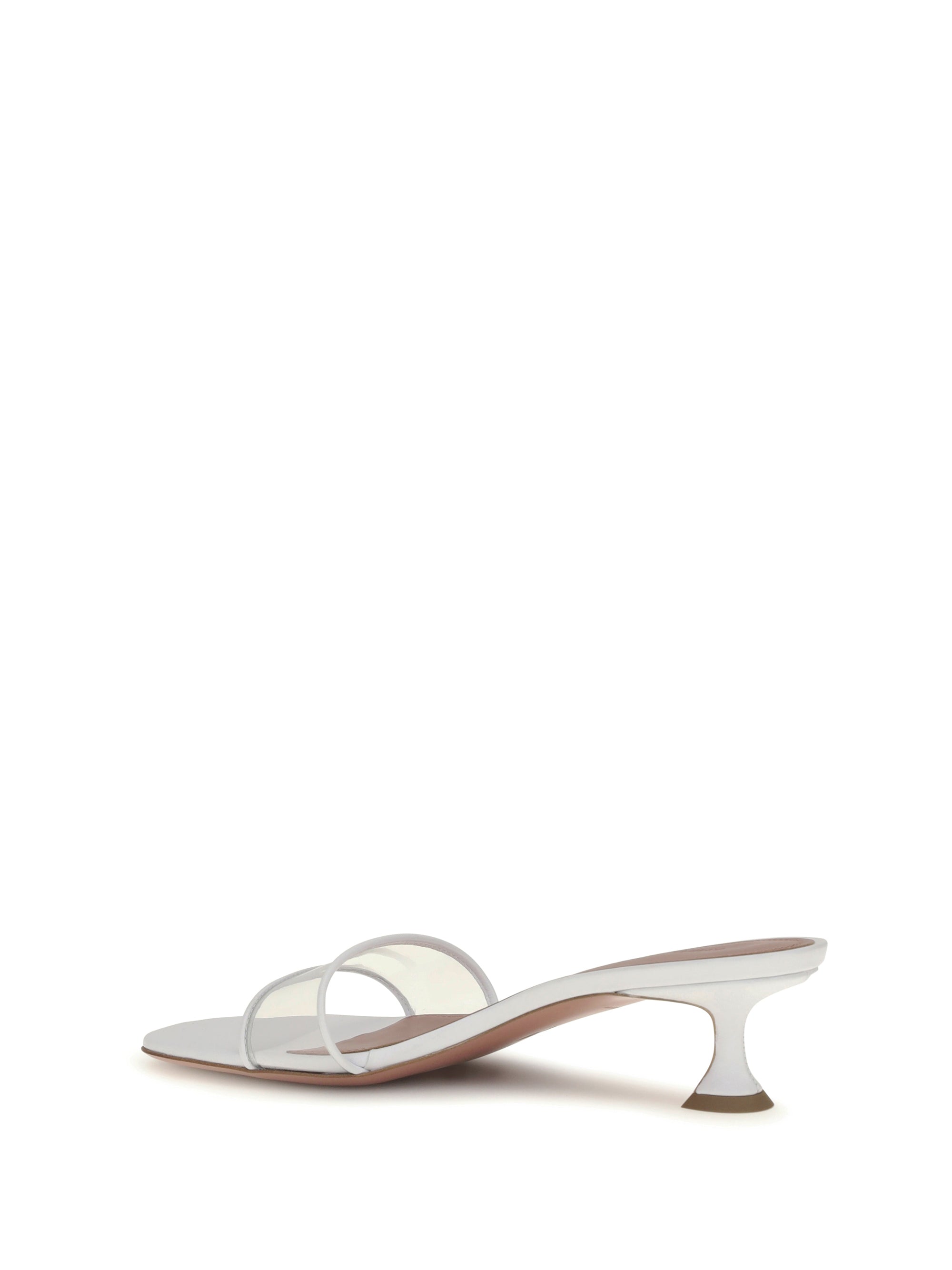 Amina Muaddi Women Andreea Glass Mule Sandals