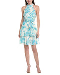 Maison Tara Printed Yoryu Sleeveless Mini Dress