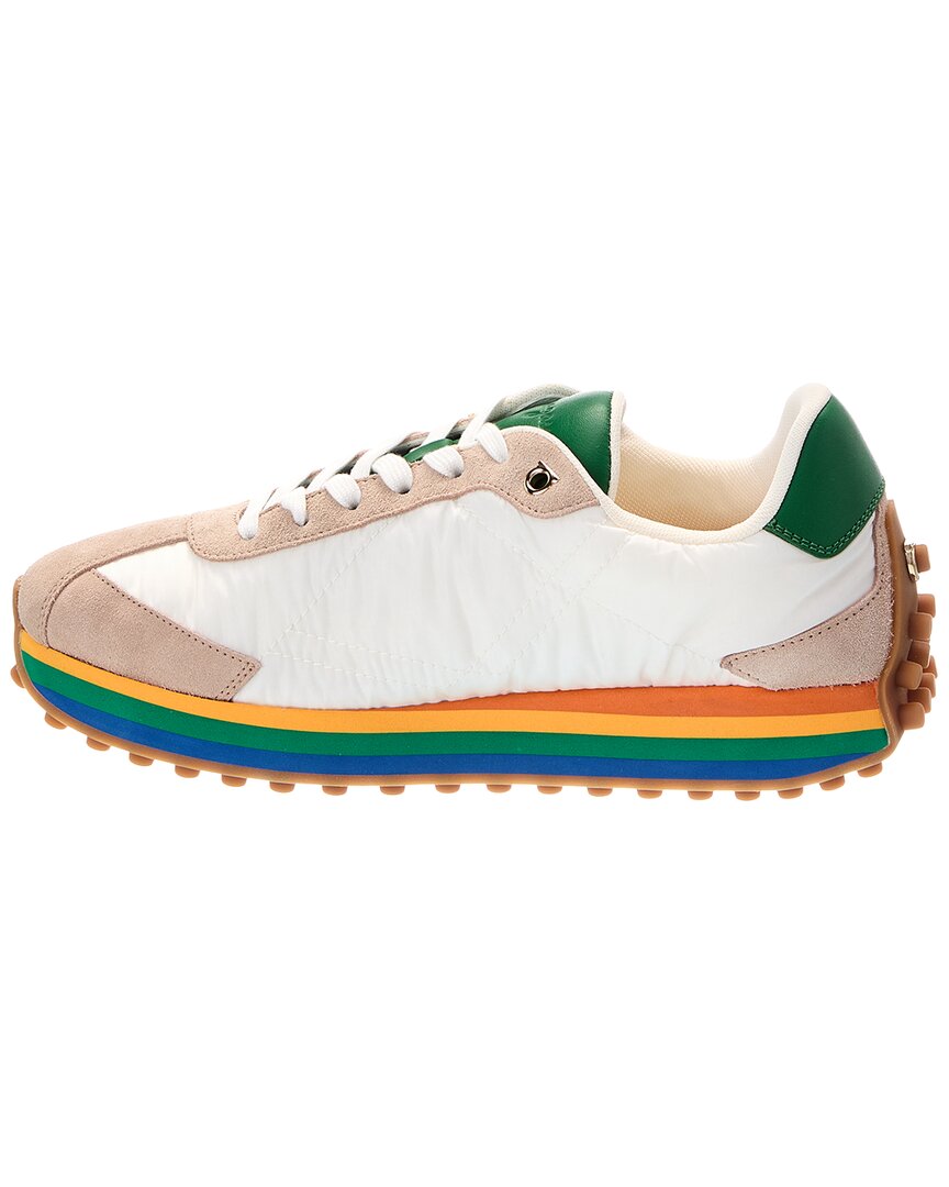 Ferragamo Iggy Suede-Trim Sneaker