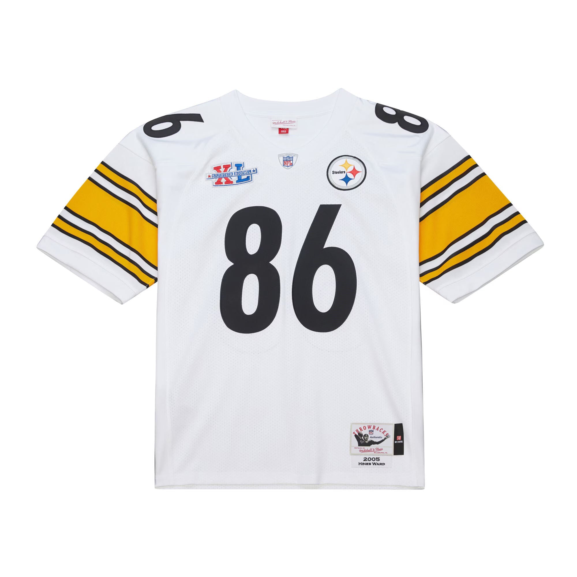 Pittsburgh Steelers Hines Ward Mitchell & Ness White 2005 Authentic Throwback Retired Player Jersey