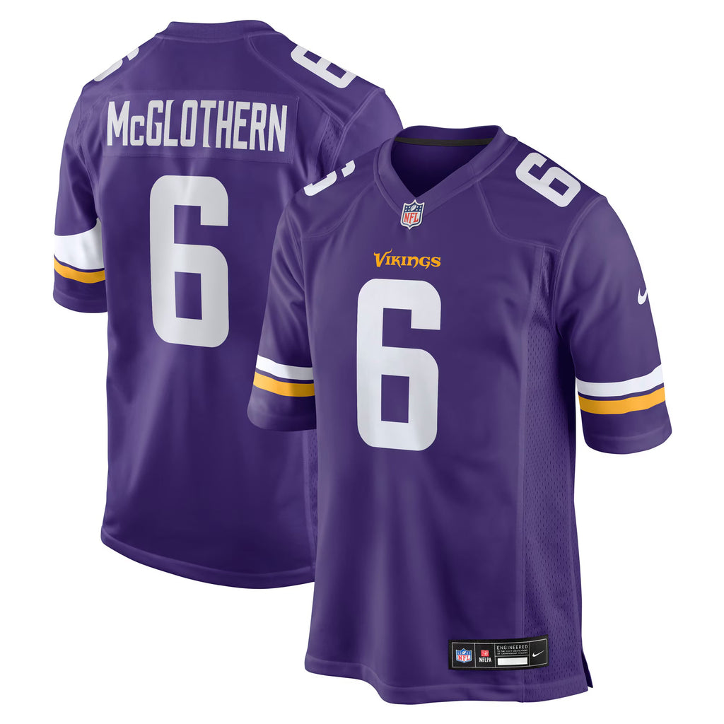 Minnesota Vikings Dwight McGlothern Purple Team Game Jersey