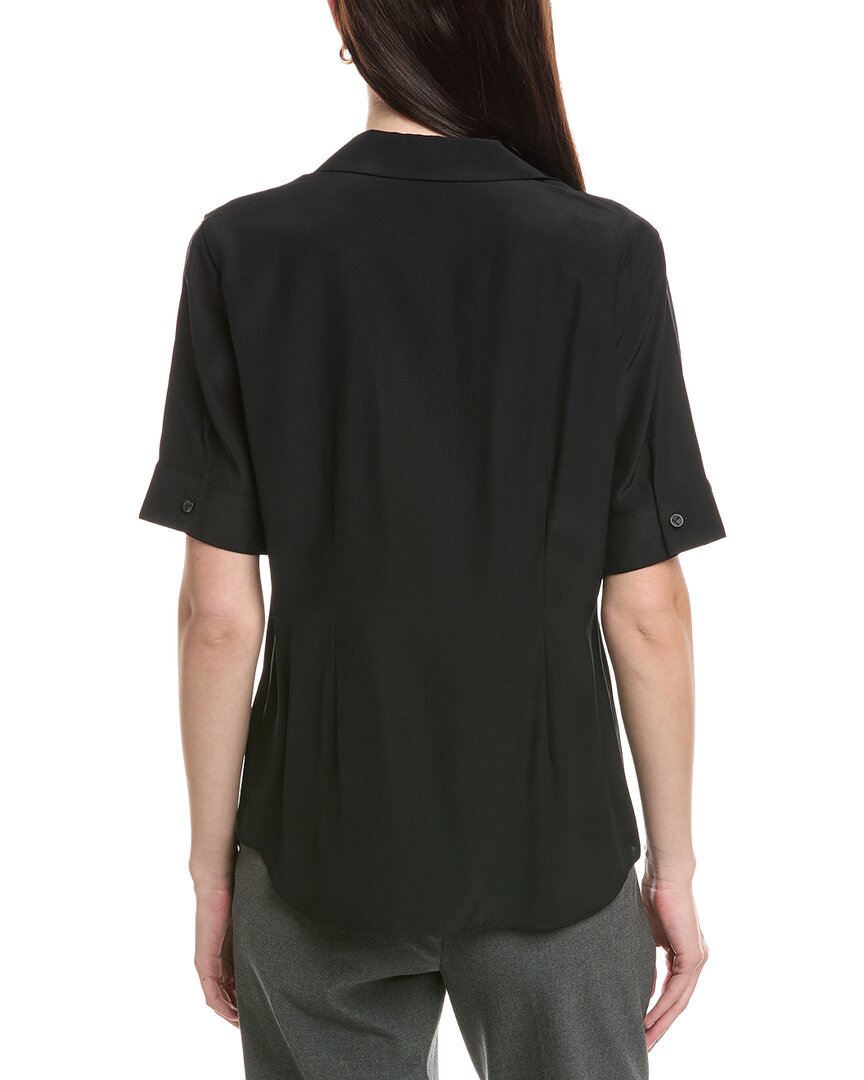 Lafayette 148 New York Silk Button Top