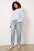Women's Metallic Ashley Barrel Jeans