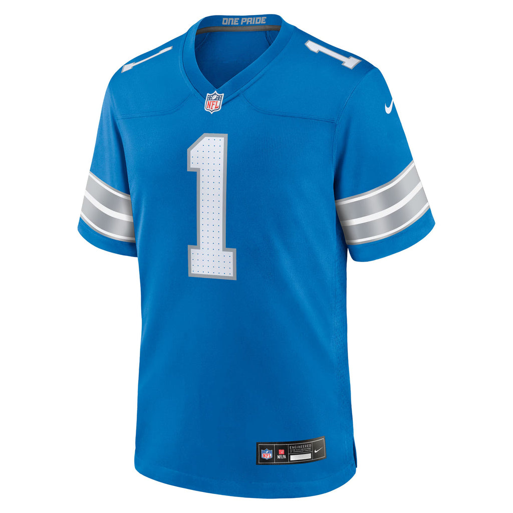 Detroit Lions Jameson Williams Blue Game Player Jersey