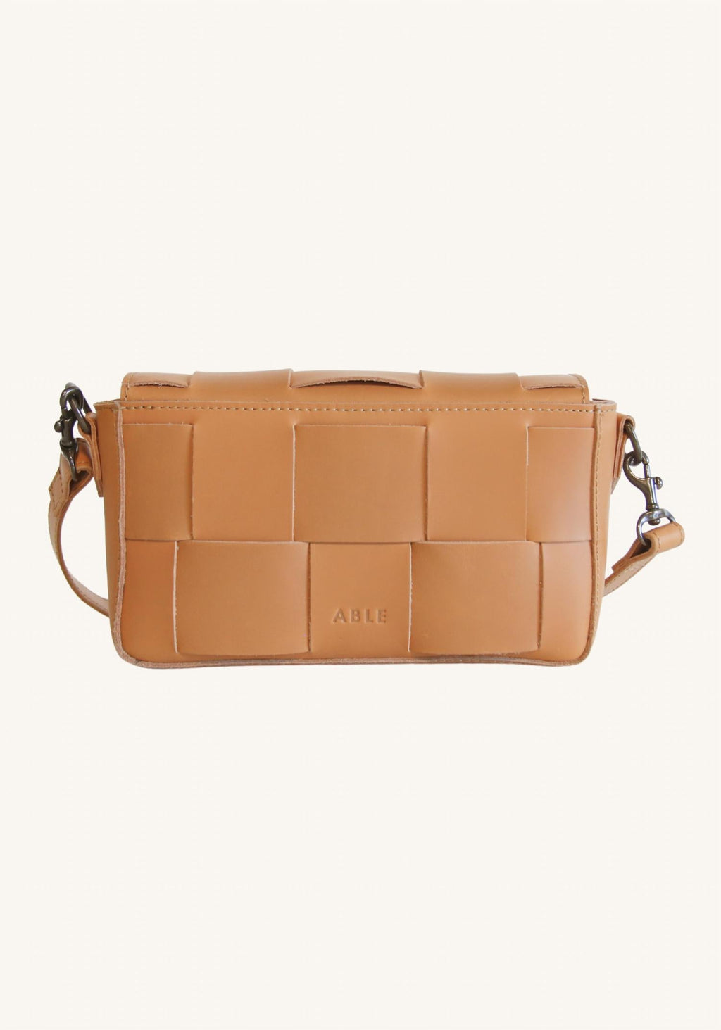 Women's Mini Flap Woven Crossbody Bag In Mojave