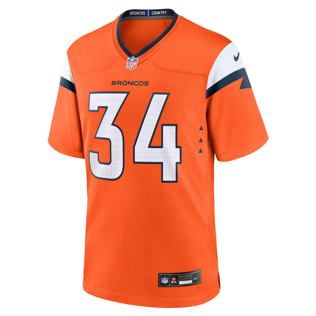 Denver Broncos JL Skinner Orange Team Game Jersey