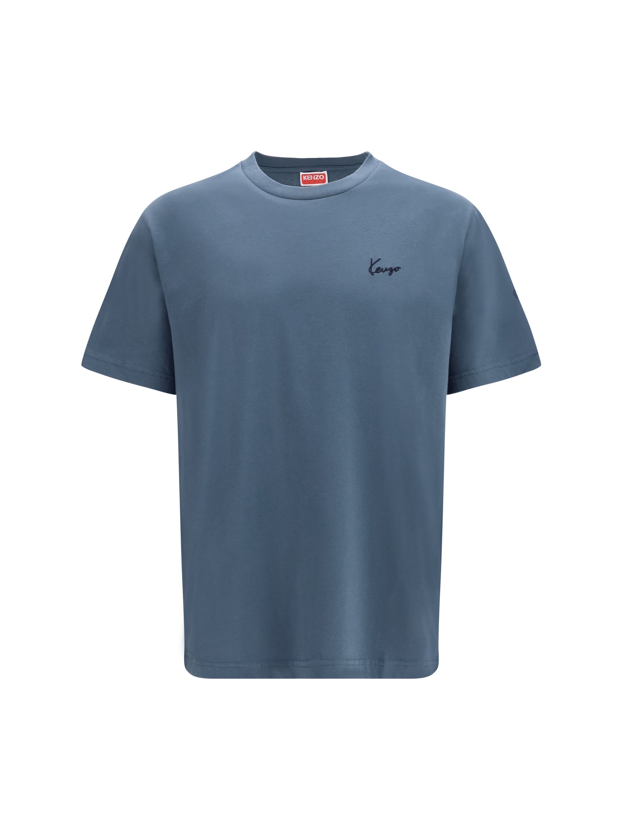 Kenzo Men Kenzo Signature Embroidered Cotton T-Shirt