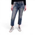 R13 'BOY STRAIGHT' CROPPED JEANS - SIZE 27