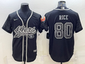 Men's San Francisco 49ers Jerry Rice #80 Black Retired Player RFLCTV Limited jersey Joint Edition